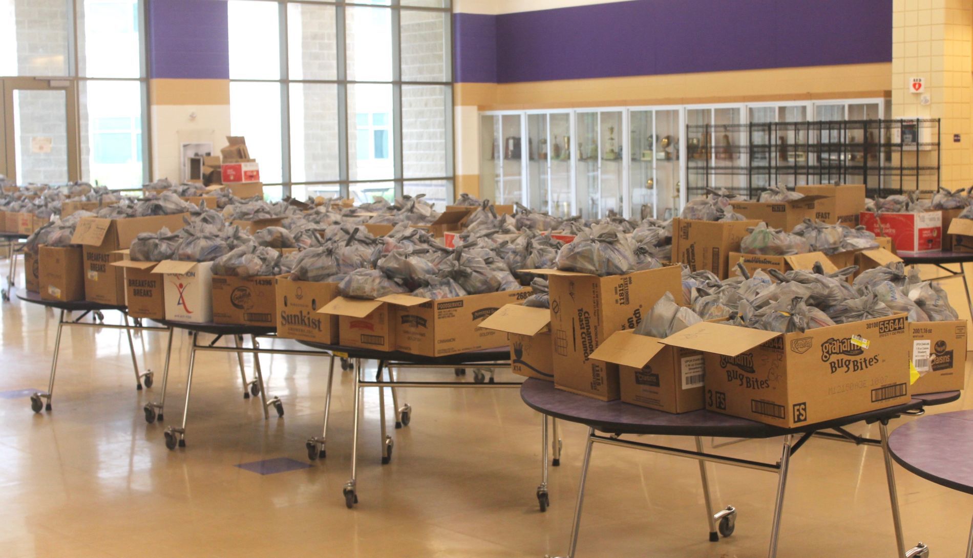Bags of food